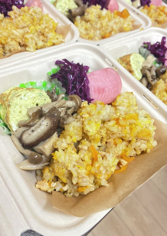 ささみ　そぼろ　かぼちゃそぼろご飯　QC-レシピのメイン写真