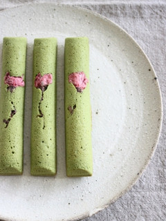桜の花入り抹茶フィナンシェ-レシピのメイン写真
