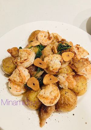 簡単10分！海老じゃがペペロンチーノ-レシピのメイン写真