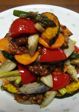 ご飯に合う！豚と野菜の甘辛-レシピのメイン写真