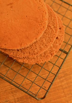 米粉で♡卵ひとつのお気軽ココアスポンジ-レシピのメイン写真
