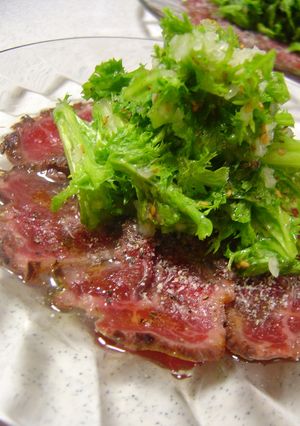 ☆　牛肉のタタキで簡単カルパッチョ-レシピのメイン写真