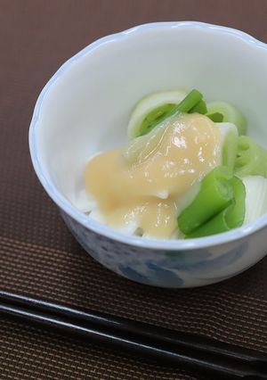 ネギと長芋の酢味噌-レシピのメイン写真