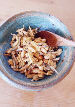福豆とアーモンドフィッシュでご飯のお友！-レシピのメイン写真