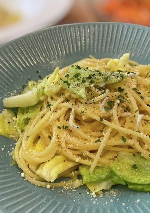 春キャベツとシラスのペペロンチーノ-レシピのメイン写真