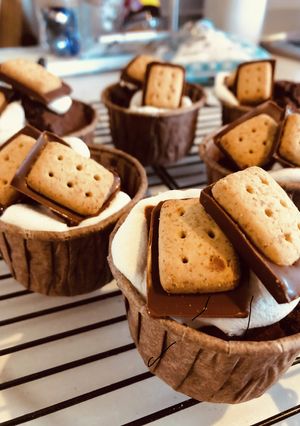 バレンタインに♡スモア風チョコマフィン-レシピのメイン写真