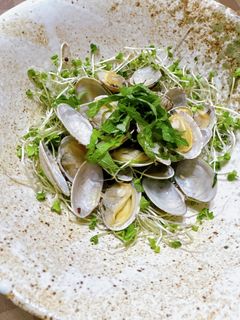 大葉たっぷり♪あさりのバター酒蒸し-レシピのメイン写真
