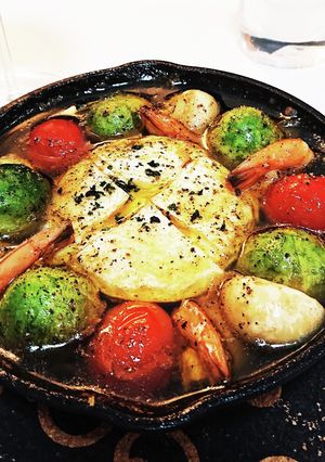 カマンベールチーズ入りアヒージョ-レシピのメイン写真