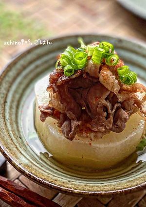 トロトロ大根のこってり豚こまのせ-レシピのメイン写真