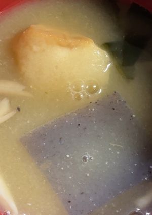 大豆のゆで汁でお味噌汁-レシピのメイン写真