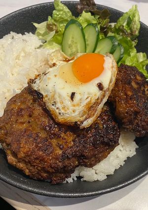 男飯ロコモコ風丼-レシピのメイン写真