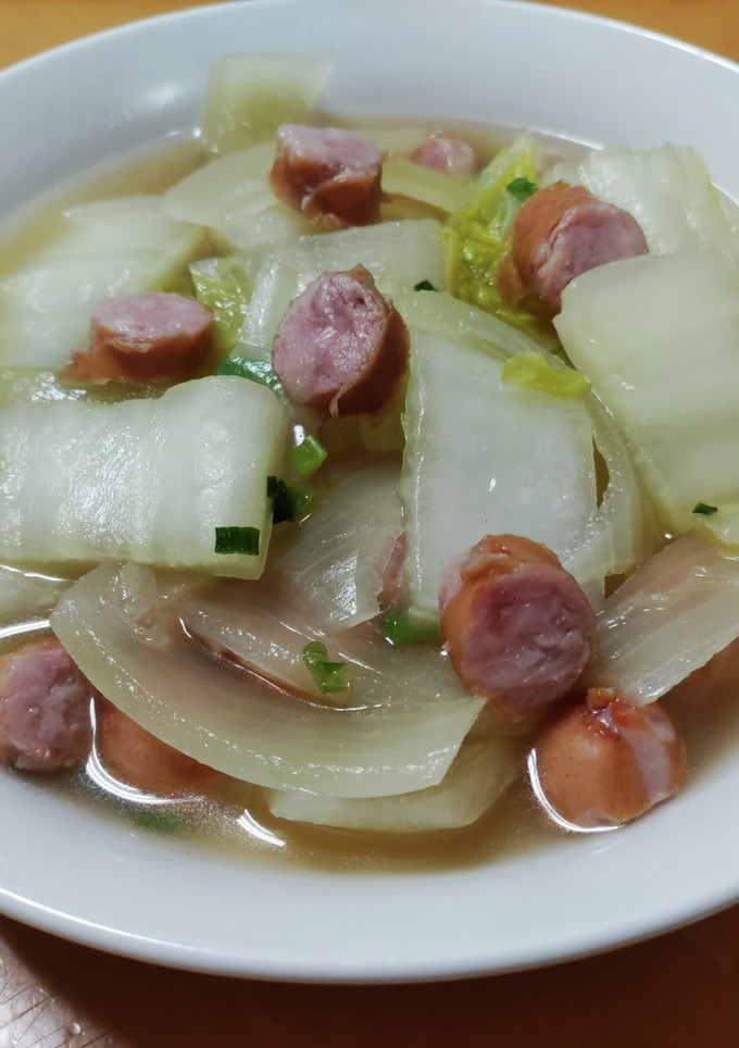 白菜とソーセージ中華煮-レシピのメイン写真