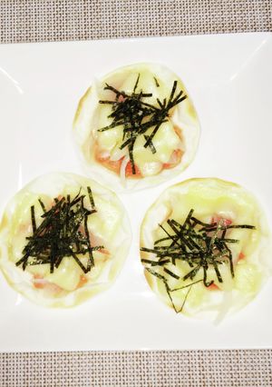 餃子の皮で明太ピザ-レシピのメイン写真