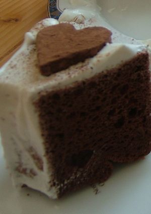 【ハートふんわり*生チョコシフォン♬】-レシピのメイン写真