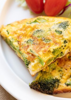卵3個でブロッコリーのオープンオムレツ♪-レシピのメイン写真