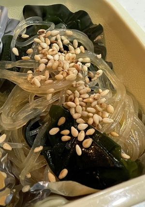 春雨わかめの黒酢和えサラダ-レシピのメイン写真