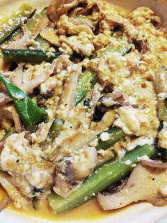 舞茸きゅうりと豆腐の卵とじ-レシピのメイン写真