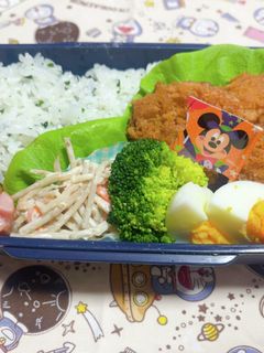 時短お弁当盛り付け記録 ひれかつ-レシピのメイン写真