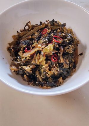 高菜の油炒め～♡胡麻油の香りがたまらん♪-レシピのメイン写真