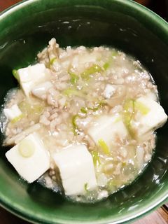 麻婆豆腐が苦手なら!挽肉と豆腐の炒めあん-レシピのメイン写真