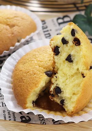 ふわっふわ♡チョコチップカップケーキ-レシピのメイン写真