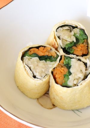 切干大根をうすあげで巻いたなると巻き風-レシピのメイン写真