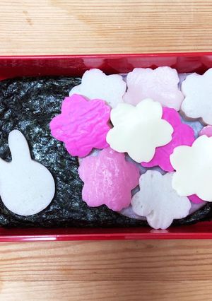 桜咲く祝合格入学弁当　うさぎのお花見弁当-レシピのメイン写真