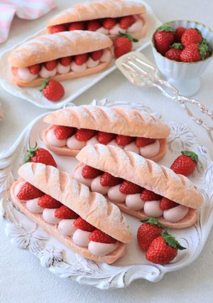 苺チーズクリームのヴィエノワサンド-レシピのメイン写真