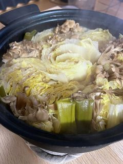 お花畑☆豚バラ白菜と舞茸のさっぱり鍋-レシピのメイン写真