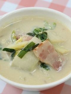 野菜たっぷり豆乳スープ-レシピのメイン写真
