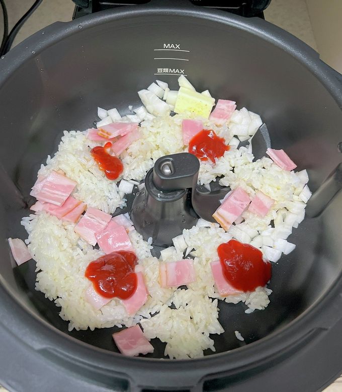 オートクッカーでケチャップライス-レシピのメイン写真