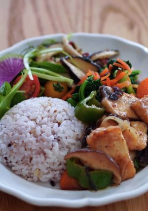 野菜とカジキマグロの黒酢なつめ餡-レシピのメイン写真