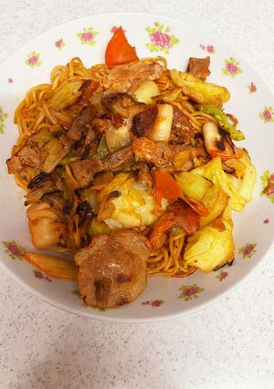 キムチ焼きそば 自分用-レシピのメイン写真