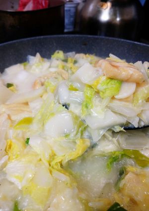 白菜とお餅のとろーりチーズミルク煮-レシピのメイン写真