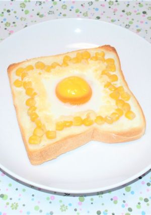 コーンマヨたまトースト-レシピのメイン写真