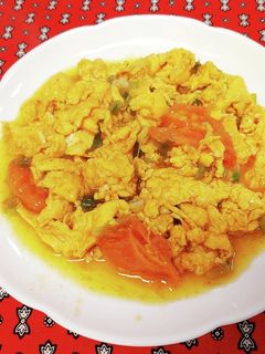 すき焼き☆卵とトマトの炒め物-レシピのメイン写真
