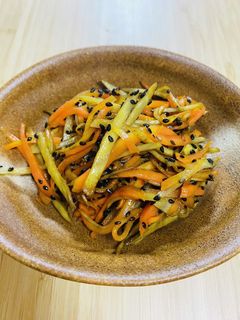 【黒ゴマ栄養満点!】きんぴらごぼう-レシピのメイン写真
