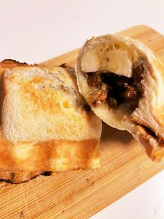 今朝の4w1hサンド「バナナグラノーラ」-レシピのメイン写真