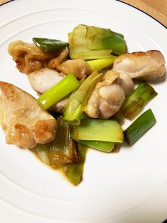 鶏肉とねぎの炒め物-レシピのメイン写真