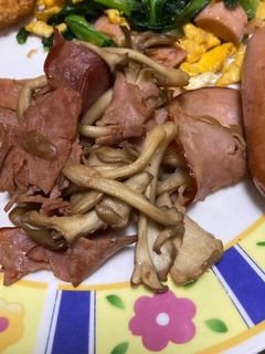 舞茸とハムのバター炒め-レシピのメイン写真