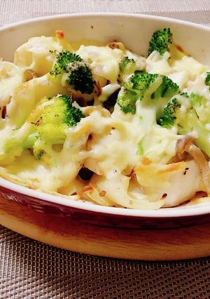 ブロッコリーとカブのチーズ焼き-レシピのメイン写真