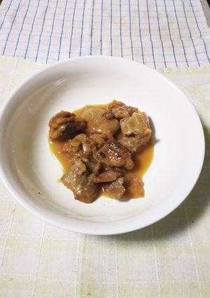 鶏肉のりんごジュース煮(中華風)-レシピのメイン写真