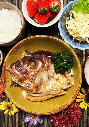 こってり♪鯛のあら炊き-レシピのメイン写真
