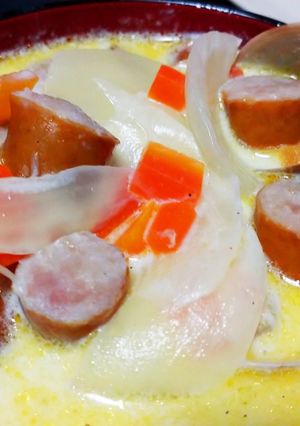 簡単!米粉のクラムチャウダー チーズなし-レシピのメイン写真