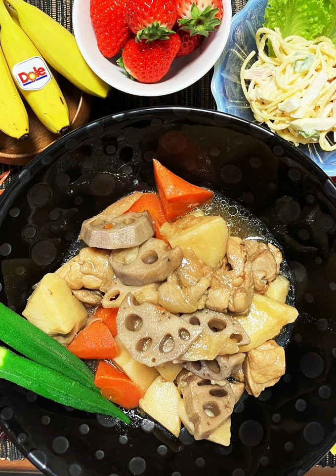 鶏肉と蓮根の煮物-レシピのメイン写真