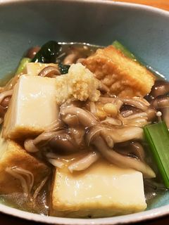 THEカルシウム!厚揚げのキノコあんかけ-レシピのメイン写真
