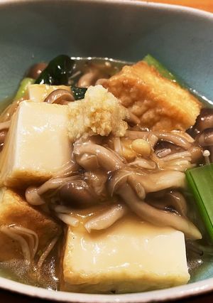 THEカルシウム！厚揚げのキノコあんかけ-レシピのメイン写真