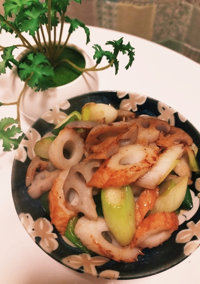 ネギと蓮根のお惣菜-レシピのメイン写真