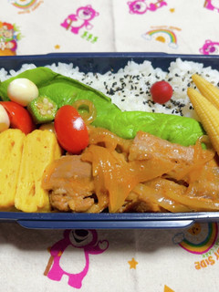 時短お弁当盛り付け記録 焼肉弁当②-レシピのメイン写真
