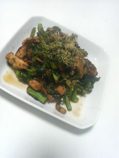 菜の花と焼き豚の炒め物-レシピのメイン写真